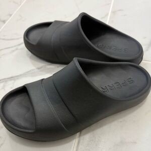 Sperry Unisex Float Slide Flat Sandals Black Men’s 7 Women’s 9
